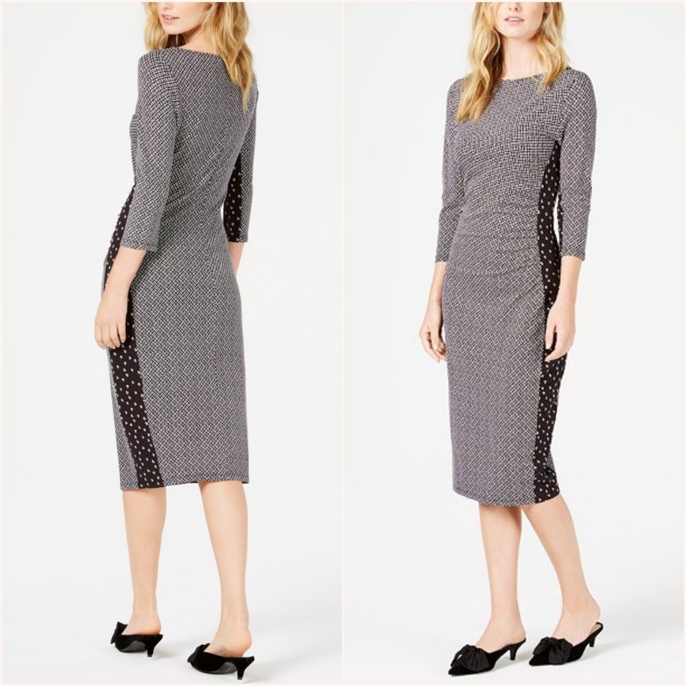 Weekend Max Mara Kriss Printed Bodyon Midi Dress